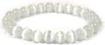 Reiki Crystal Products Natural Selenite Bracelet 8mm for Reiki Healing and Vastu Correction Protection Concentration Spirituality and Increasing Creativity